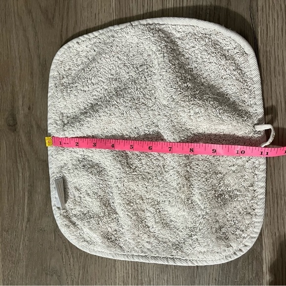 Graccioza Luxury Bath Linens Light Grey Square Wash Cloth Cotton Washcloth - Picture 2 of 5